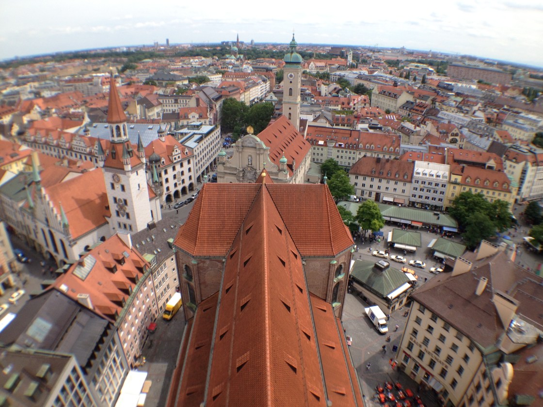munich rooftops as seen from alte peter