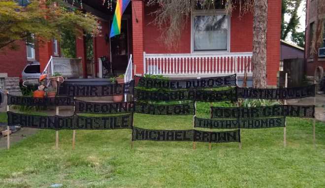 crochet their names, cincinnati crochet craftivism project